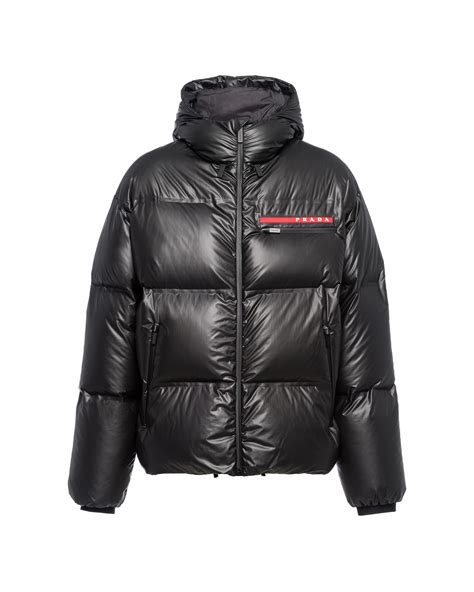 prada mens coat with fur|Prada nylon jacket men's.